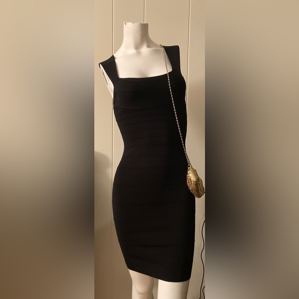 Express - Black Bandage Bodycon Dress